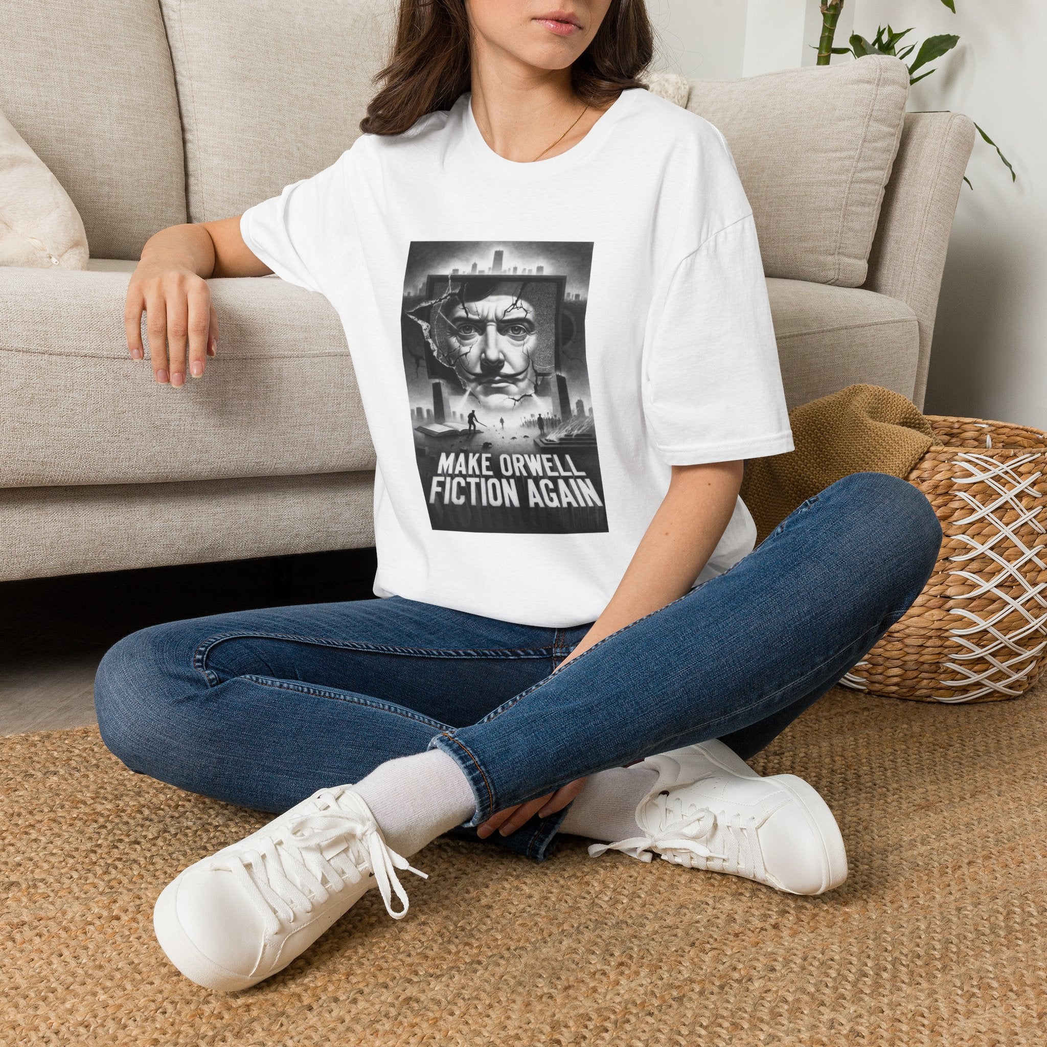 Make Orwell Fiction Again T-Shirt: Fractured Mind | Brainkuzi