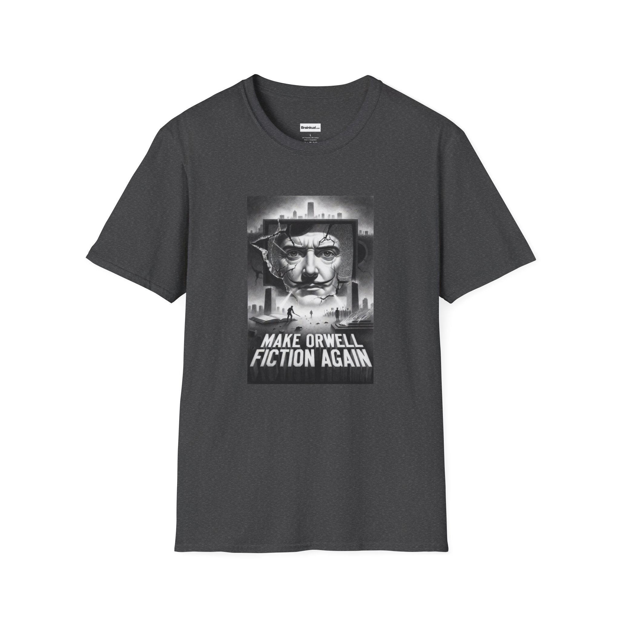 Make Orwell Fiction Again T-Shirt: Fractured Mind | Brainkuzi