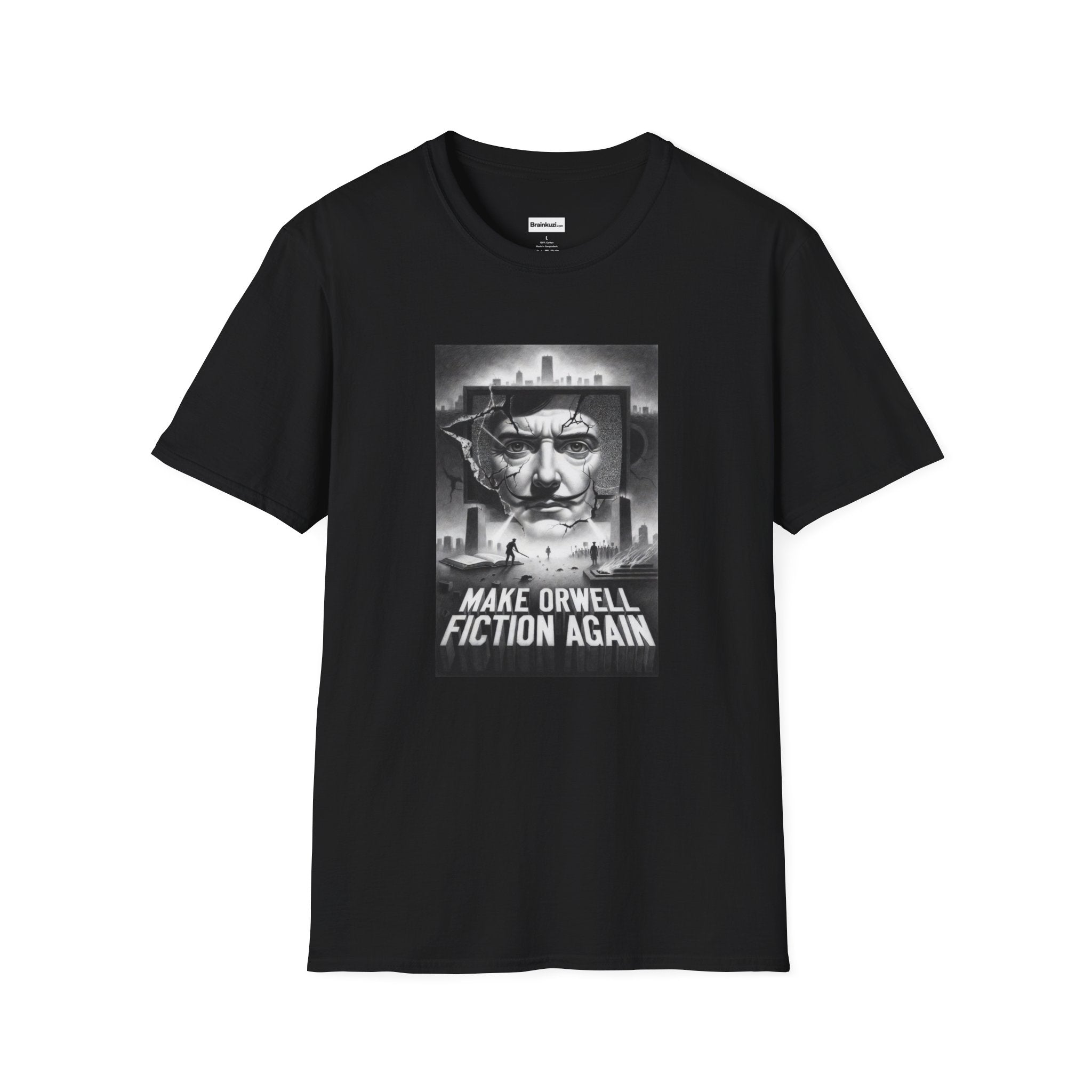 Make Orwell Fiction Again T-Shirt: Fractured Mind | Brainkuzi
