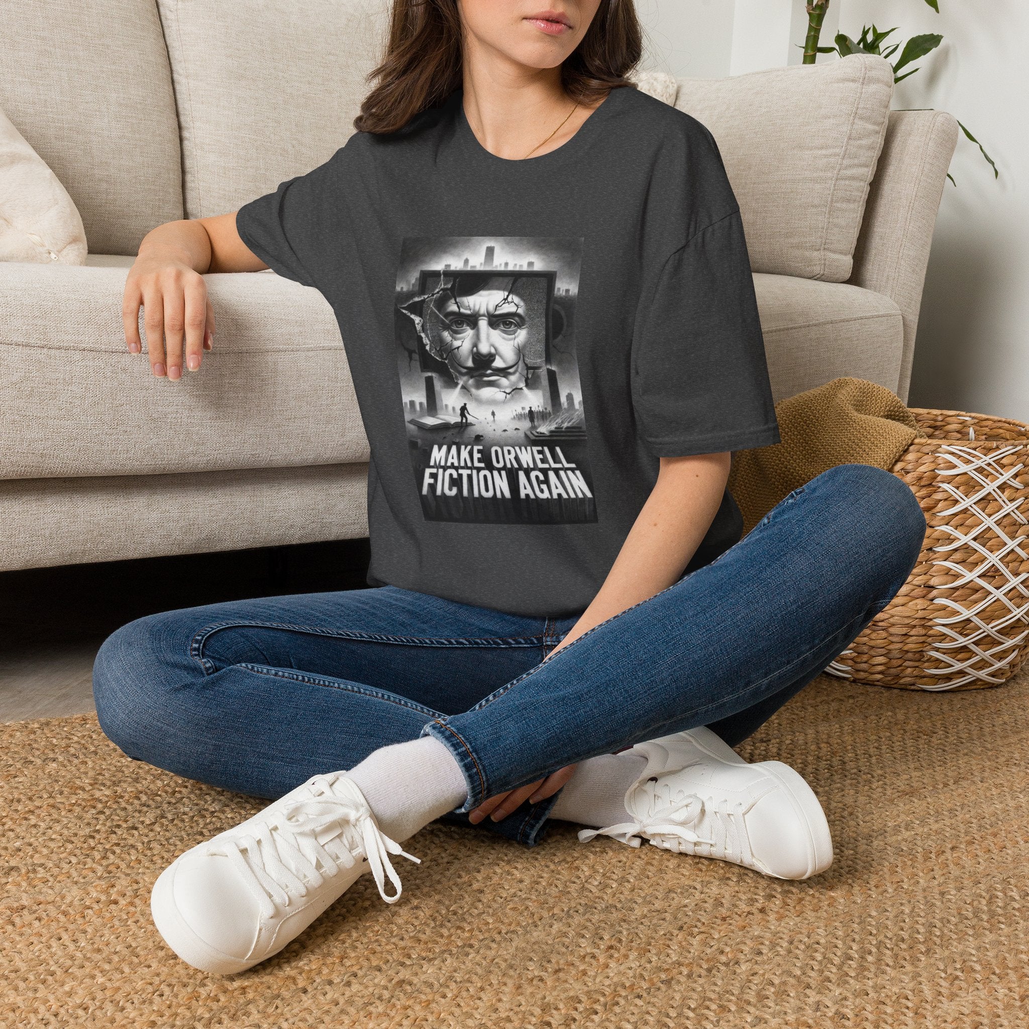 Make Orwell Fiction Again T-Shirt: Fractured Mind | Brainkuzi